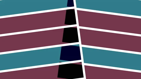 Animation consisting of intersected colored stripes. Stock Footage 147958241