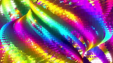 An Animation Consisting of Luminous Particles Forming a Spiral Structure. 4K Stock Footage 297468122