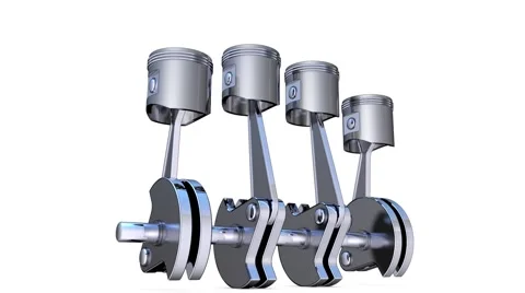 Animation of a constantly moving engine Stock Footage 50213176