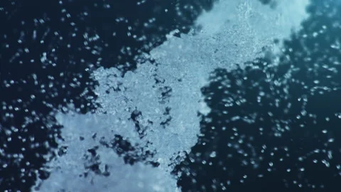 Animation construction of DNA molecules. Human genome code. Rotating double Vidéo 143199712