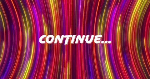 Animation of continue text over light trails pattern background Stock Footage 330946323