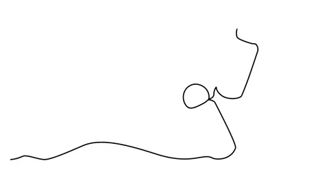 Animation of a continuous drawing of cosmetic bottles with one line. Stock Footage 292288818