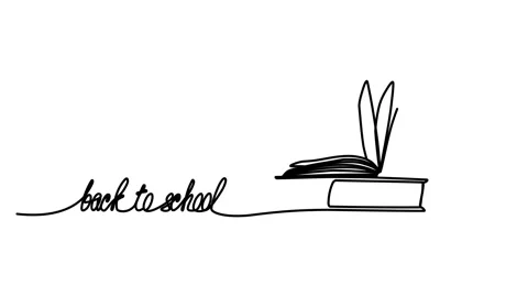 Animation of continuous drawing of an open book in one line. Vídeos de archivo 292815567