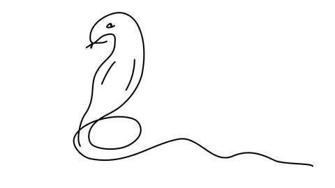 animation of a continuous drawing of a s... | Stock Video | Pond5