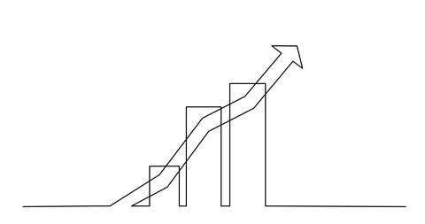 Animation of continuous line drawing of ... | Stock Video | Pond5