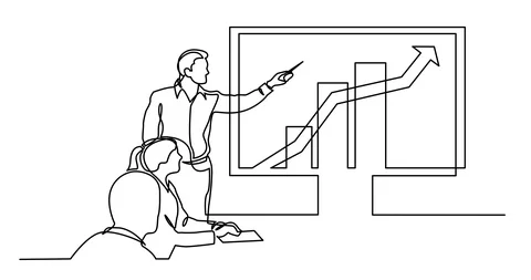 Animation of continuous line drawing of ... | Stock Video | Pond5