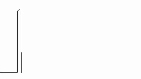 Animation of continuous line drawing of city skyscrapers Stock Footage 127447500