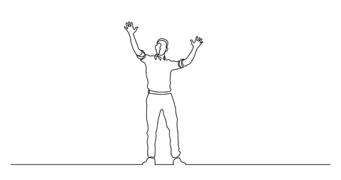 Animation of continuous line drawing of ... | Stock Video | Pond5