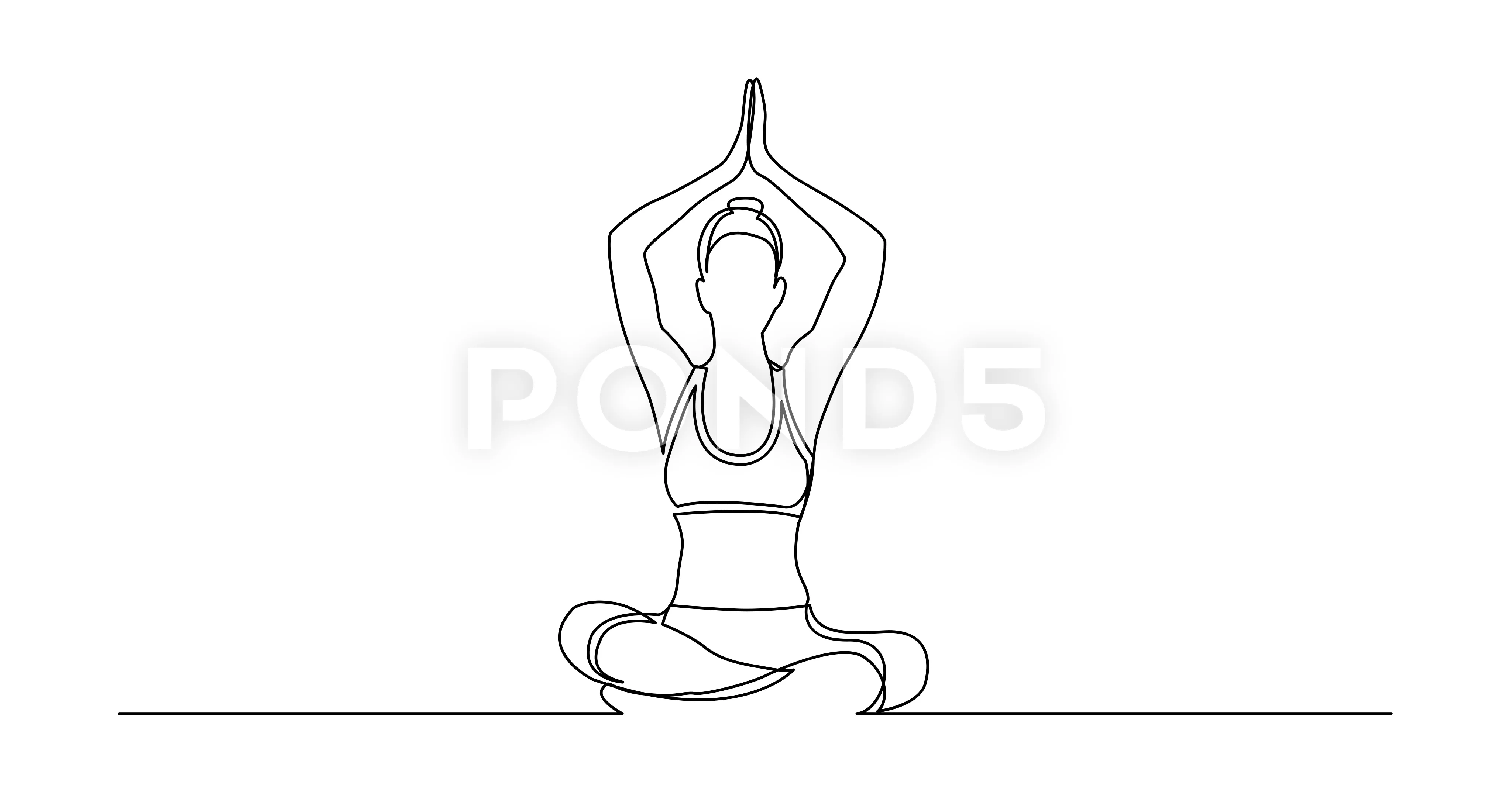 Man Practicing Yoga Pose Isolated Outline Illustration Man Standing In Tree  Pose Or Vrikshasana Pose Yoga Asana Line Icon Stock Illustration - Download  Image Now - iStock