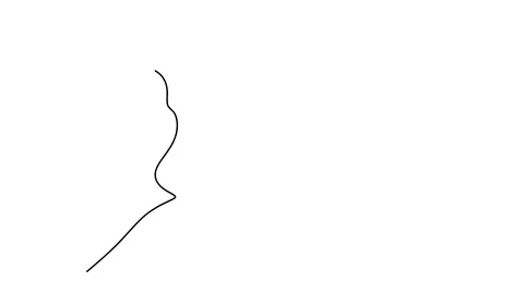 Animation of continuous one line drawing of isolated vector object - giraffe Stock Footage 128422636