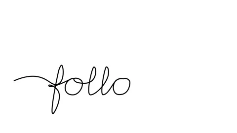 Animation continuously draws the phrase follow me in one line. Stock Footage 294496980