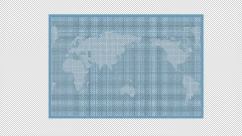 Animation of the contour map of the world. Cartoon Stock Footage 146304491
