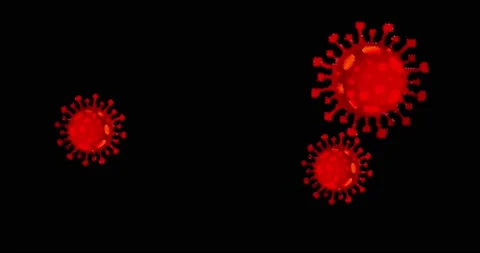 Animation of Coronavirus Bacteria Cell Icon, COVID-19. Pixel art virus Loop Vídeo Stock 149256145