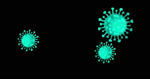 Animation of Coronavirus Bacteria Cell Icon, COVID-19. Pixel art virus Loop Video stock 149576239
