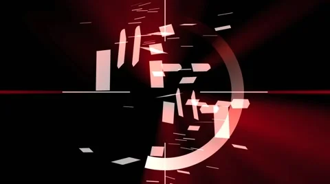 Animation of a count down from 9 to 0 Stock Footage 50213166