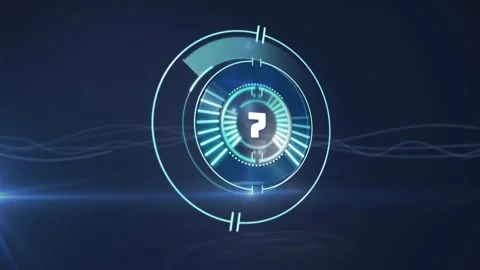 Animation of countdown from 10 to 1 in loading circles over waving lines on Stock Footage 328300041