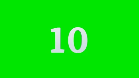 Animation of the countdown with the effect of exploding and scattering numbers. Stock Footage 88236724