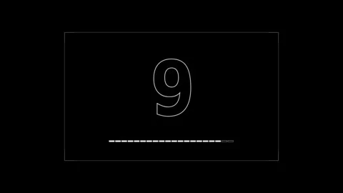 Animation of Countdown Numbers Motion in Video. 動画素材 336611005