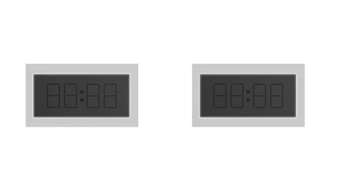 Animation of the countdown timer. Stopwatch and timer. Cartoon Video stock 117132417