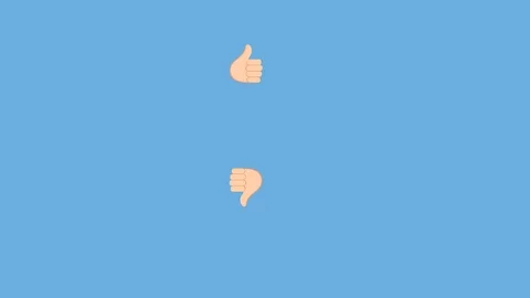 Animation of counting likes and dislikes. Stock Footage 89340976