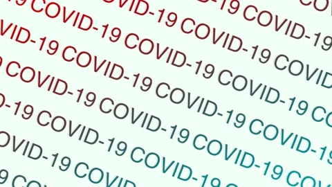 Animation COVID-19. Text animation intro for videos, presentations. Stock Footage 165451263