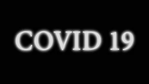 Animation Of Covid 19 Warning Text Stock Footage 171536585
