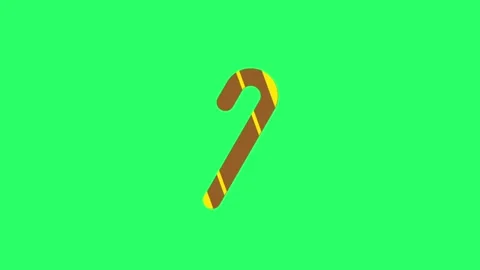 Animation crutches on green background. Stock Footage 255954588