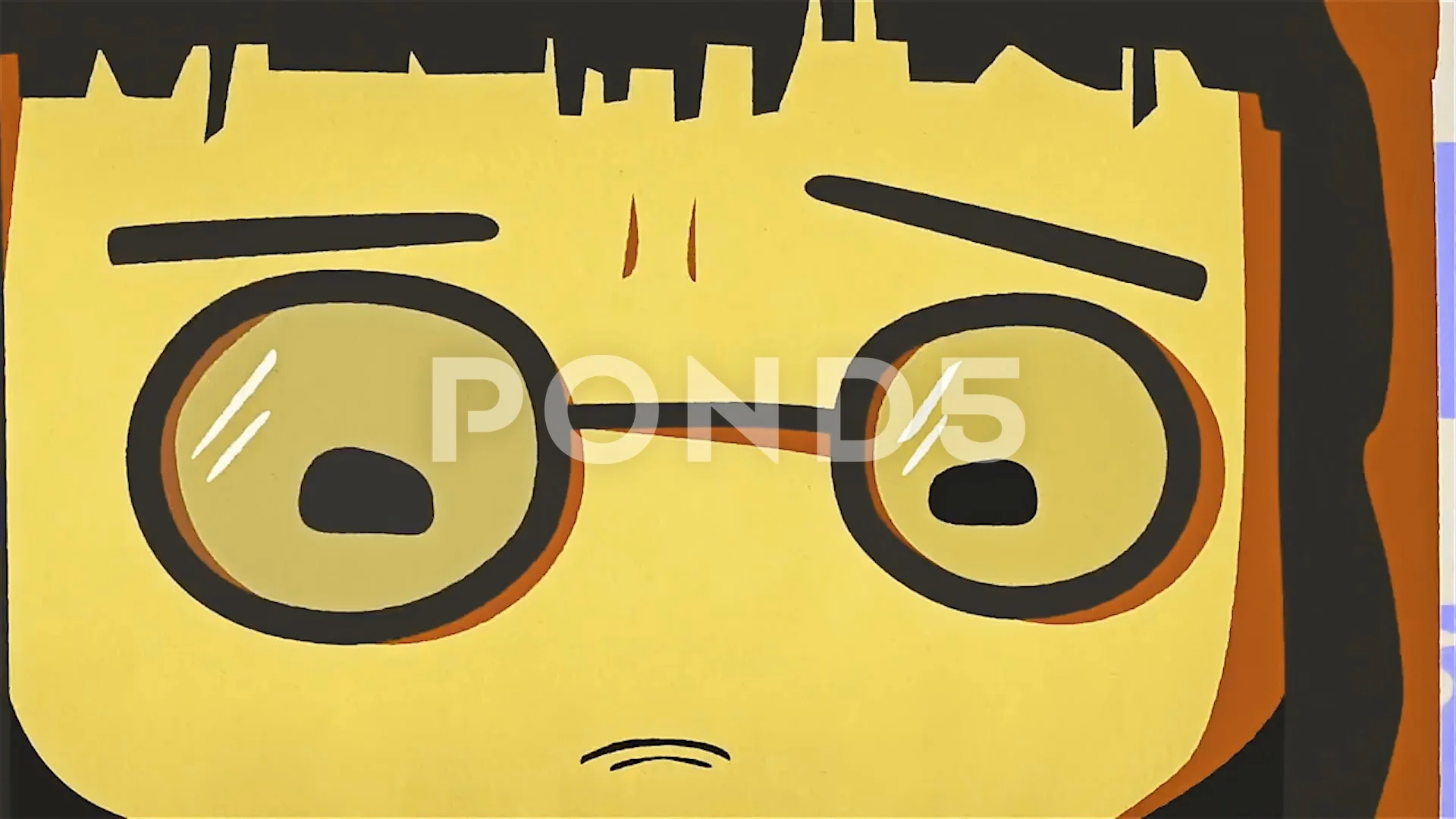Animation of crying girl, cartoon charac... | Stock Video | Pond5