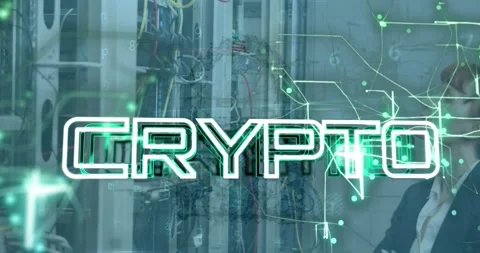 Animation of crypto text over illuminated map pattern, caucasian female engineer 库存影片 246589448