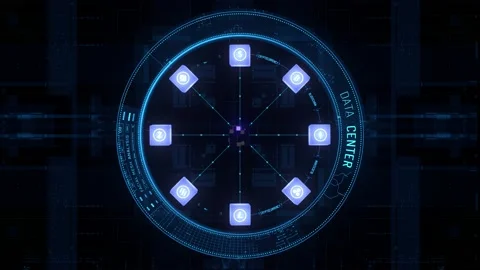 Animation cryptocurrency cubes Stock Footage 146155221
