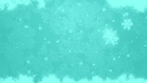 Animation of a crystal ball over falling snow on a blue background.Christmas, Stock Footage 259801724