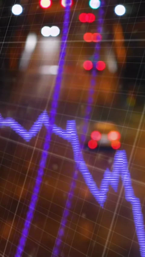 Animation of cube, arrows and circles over up arrows and changing numbers Stock Footage 344244050