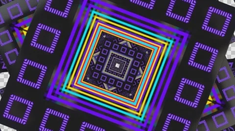 Animation cubic Alpha Channel Stock Footage 68768837