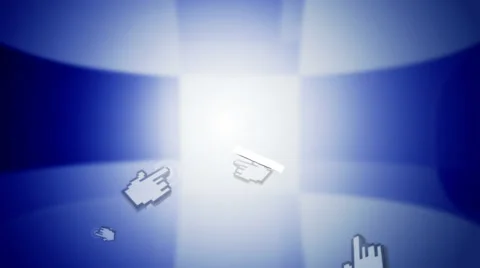 Animation cursor. Open window Video stock 33846464