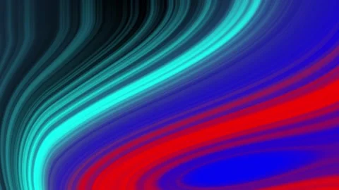 Animation Curving Red Blue Lines Abstract Art Background Stock Footage 296048520
