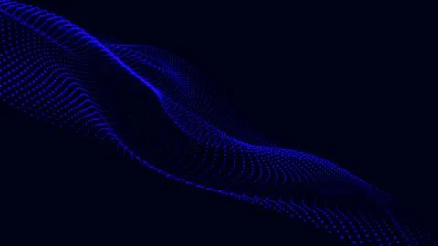 Animation cyber or technology background. Abstract technology wave. Looping.. Illustration