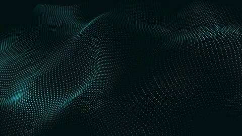 Animation cyber or technology background. Abstract Animated Particles Backg.. Illustration