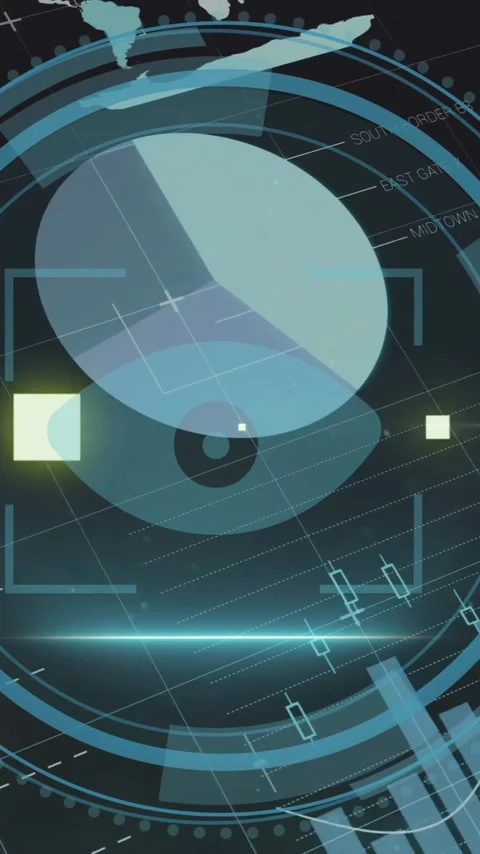 Animation of cyber security text and data processing over dark background Stock Footage 341991849