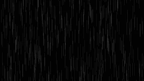 Animation on dark black background, rain... | Stock Video | Pond5