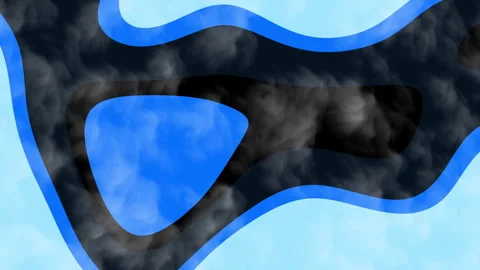 Animation dark blue corporate background liquid layers over a smoky backdrop 库存影片 335056406