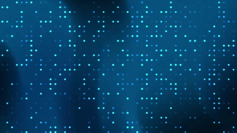Animation dark blue gradient background glowing pixels 库存影片 334190858