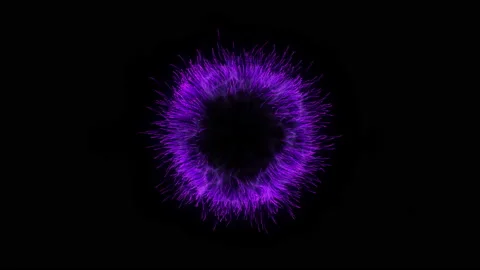 Animation. Dark blue particles explosion. Bokeh lights. Shockwave circle. Stock-Footage 149897452