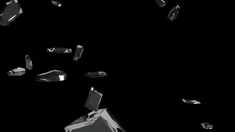 Animation Dark glass wall explosion 動画素材 280989181