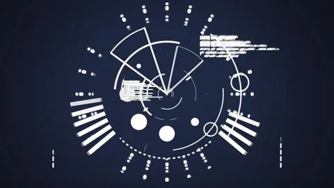 Animation of data loading ring on black ... | Stock Video | Pond5