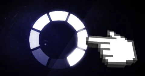 Animation of data loading ring on black ... | Stock Video | Pond5