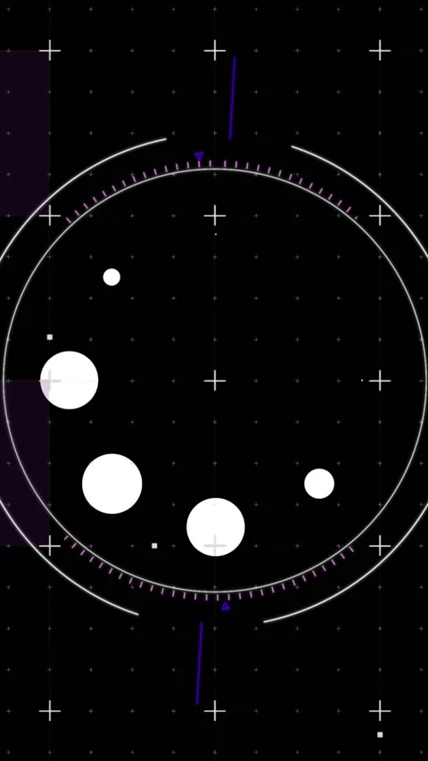 Animation of data loading ring on black background Stock Footage 342097727