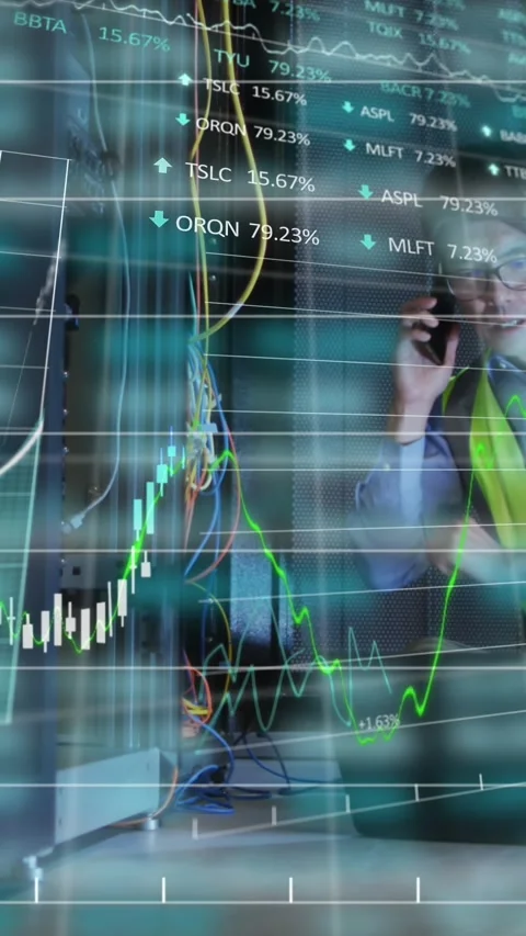Animation of data over asian male it engineer with phone and laptop by computer Stock Footage 324557545