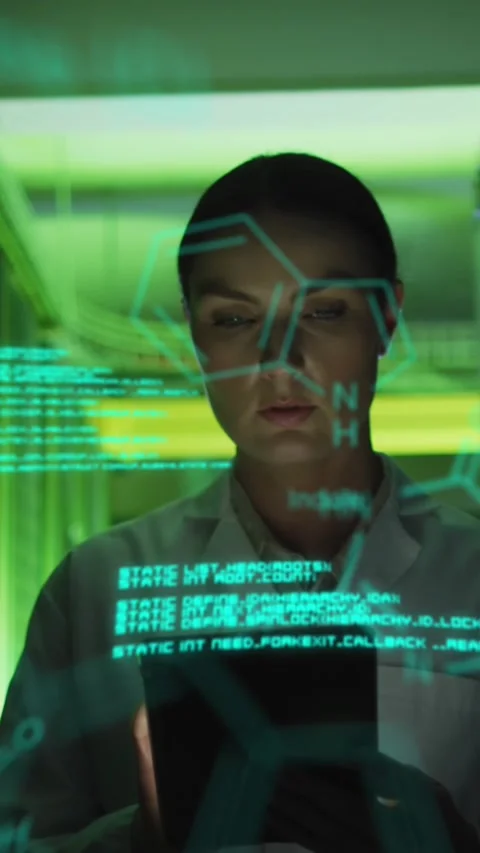 Animation of data processing against caucasian female engineer using digital Stock Footage 344636542