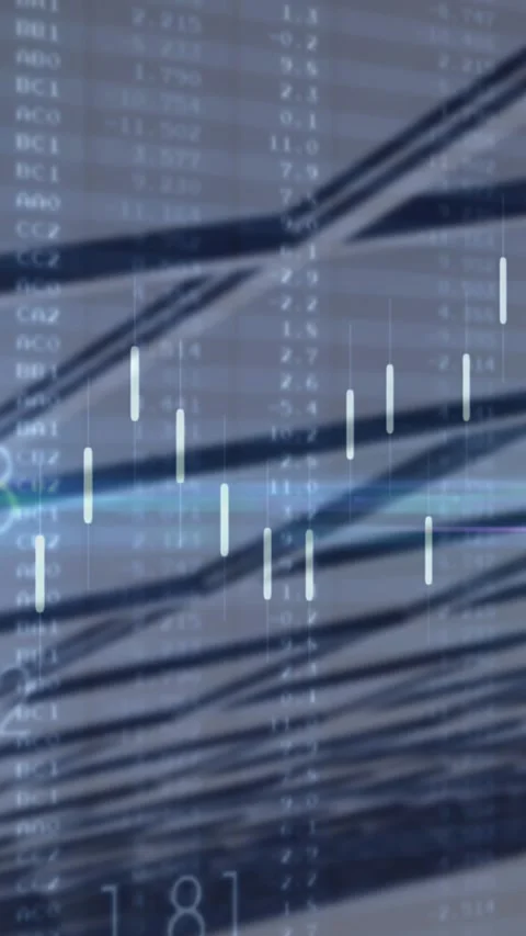 Animation of data processing against close up of a tall building Stock Footage 344783231