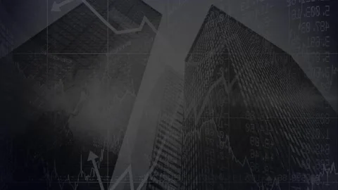 Animation of data processing and binary coding over blue eye Video stock 205453966